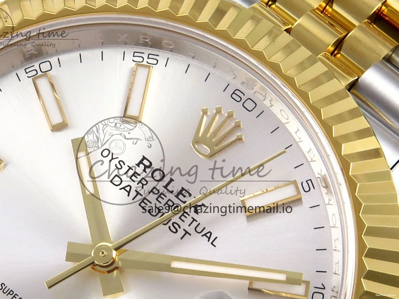 0106 DateJust 41 SS YG ARF 1:1 Best Edition 904L Steel Silver Stick Dial on Jubilee Bracelet SH3235 (Gain Weight) SoftTouch 1227